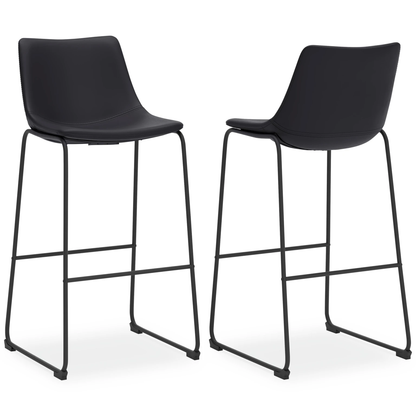 CAYSEN BLACK UPH BARSTOOLS 30"