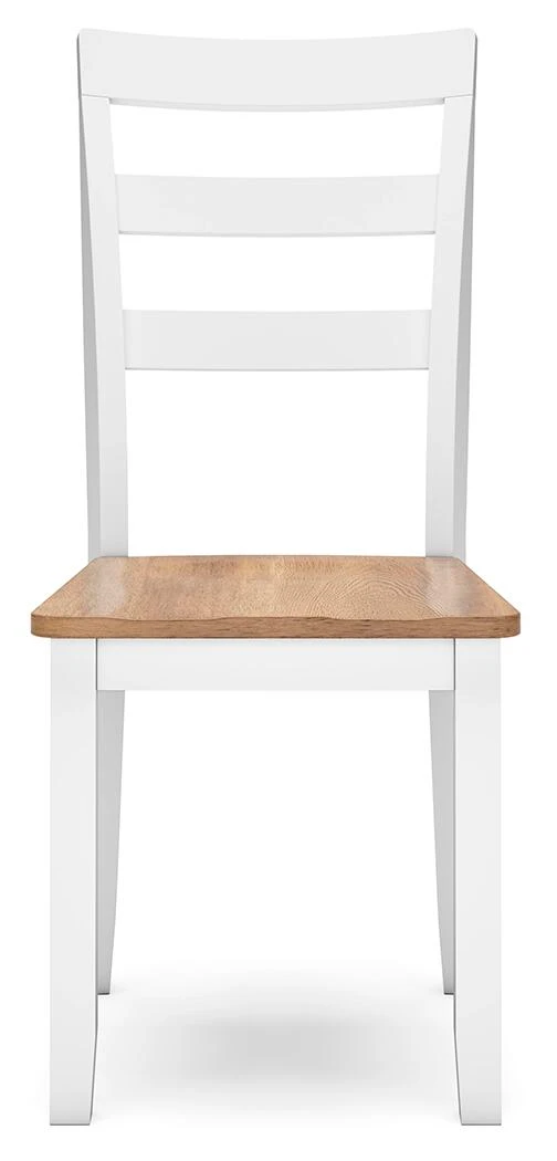 GAVIN SIDE CHAIR NATURAL/ WHITE