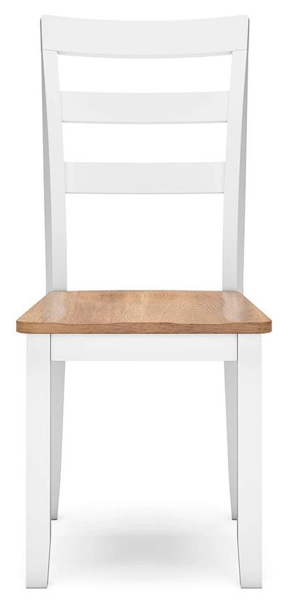 GAVIN SIDE CHAIR NATURAL/ WHITE