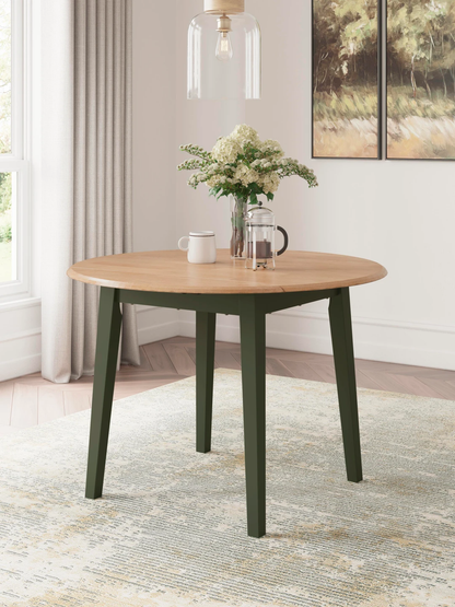 GAVIN ROUND DROP LEAF TABLE