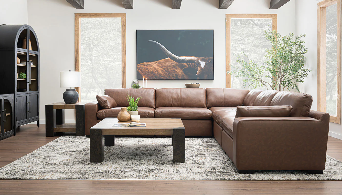 Colin Leather 5pc. Sectional