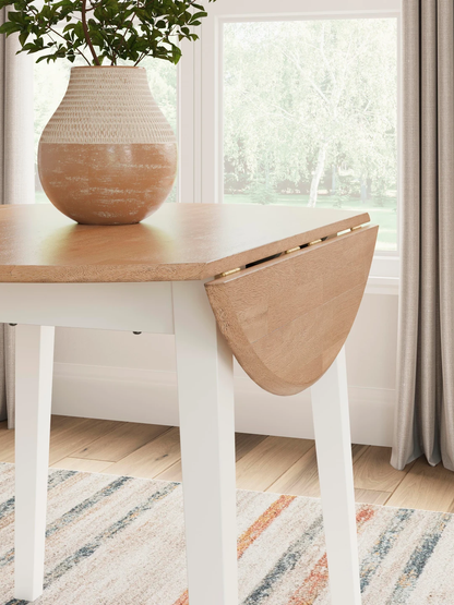 GAVIN ROUND DROP LEAF TABLE NW