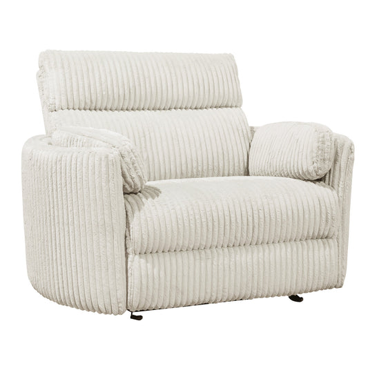 RIVER XL FLUFFY IVORY BARREL CHAIR