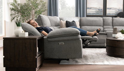 Braxton Dark Grey 6pc. Sectional