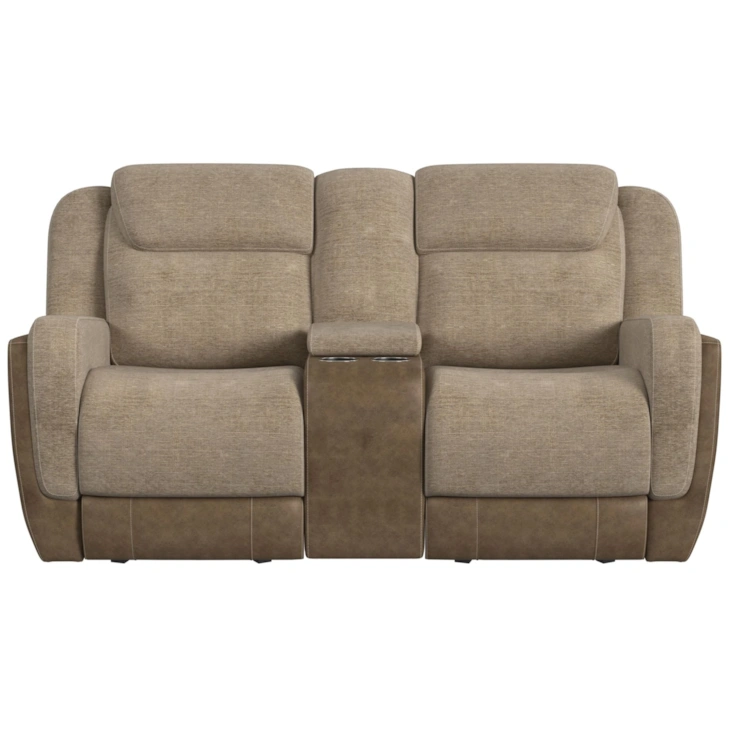 HARRY RANCHO BEIGE GLIDER LOVESEAT