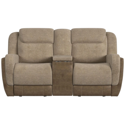 HARRY RANCHO BEIGE GLIDER LOVESEAT
