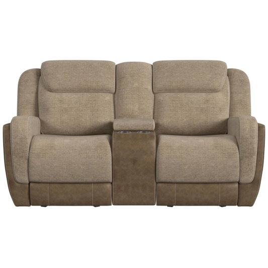 HARRY RANCHO BEIGE GLIDER LOVESEAT