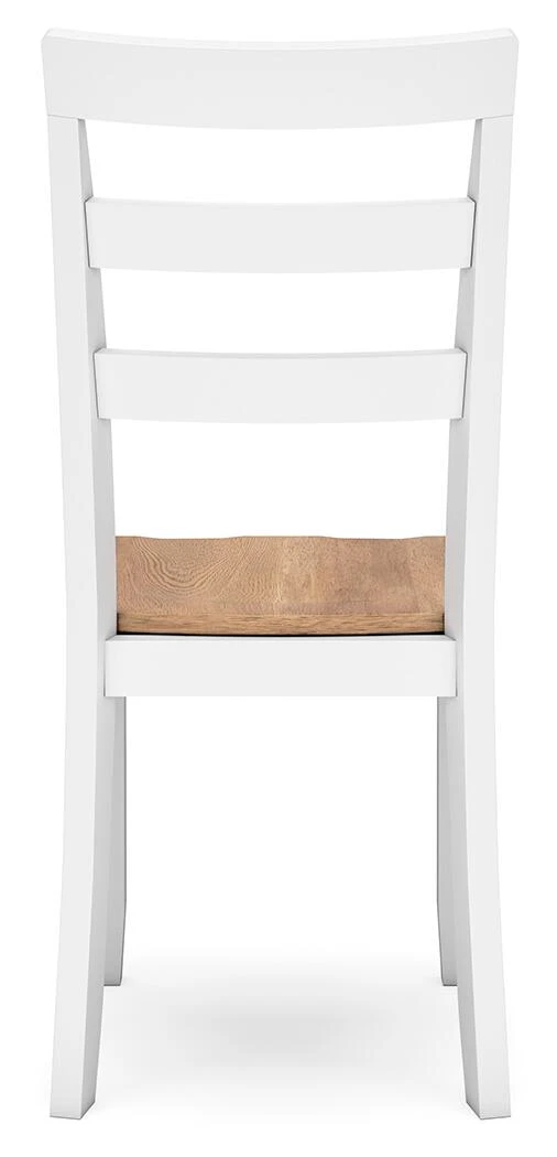 GAVIN SIDE CHAIR NATURAL/ WHITE