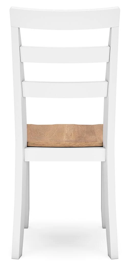 GAVIN SIDE CHAIR NATURAL/ WHITE