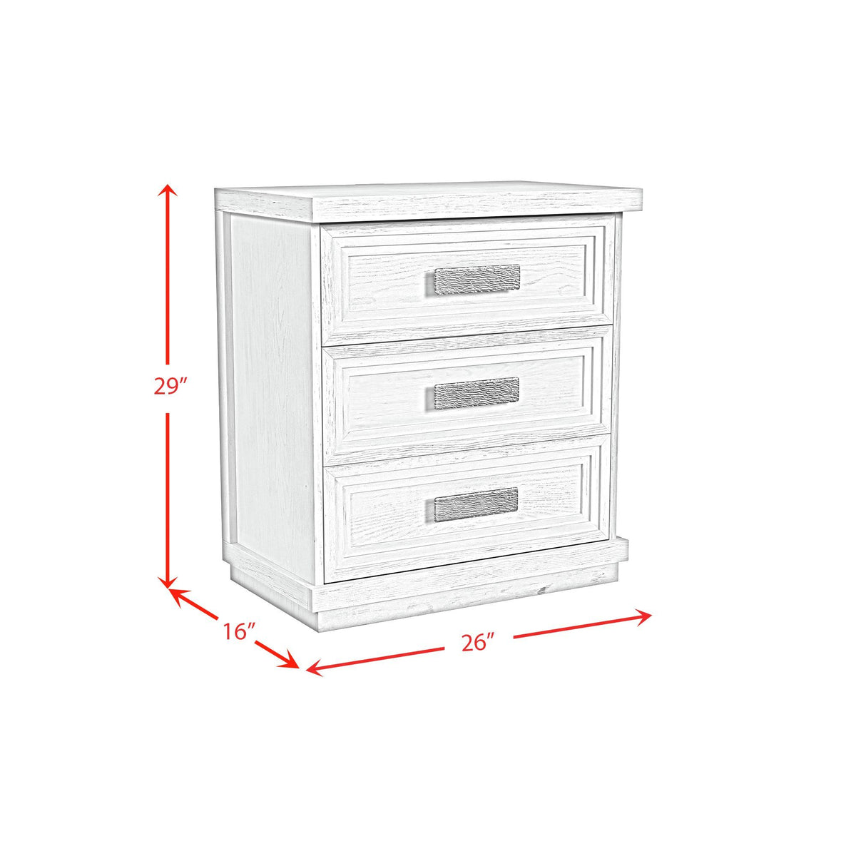 ARTIC WHITE NIGHTSTAND