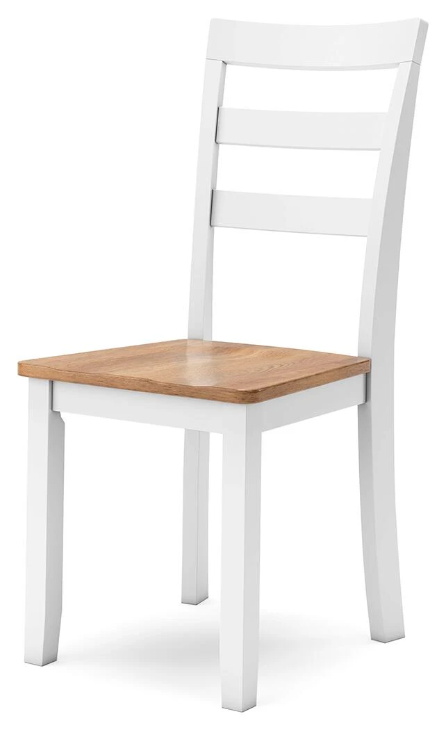 GAVIN SIDE CHAIR NATURAL/ WHITE