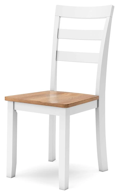 GAVIN SIDE CHAIR NATURAL/ WHITE