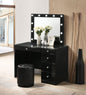 MORGAN BLACK VANITY SET