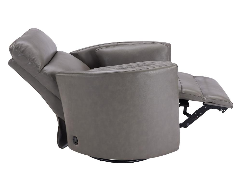 RIVER IVORY LEATHER RECLINER