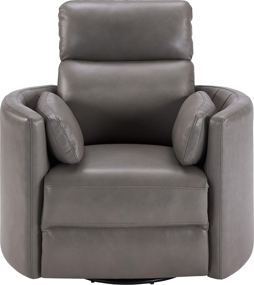 RIVER IVORY LEATHER RECLINER