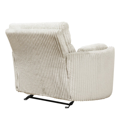 RIVER XL FLUFFY IVORY BARREL CHAIR