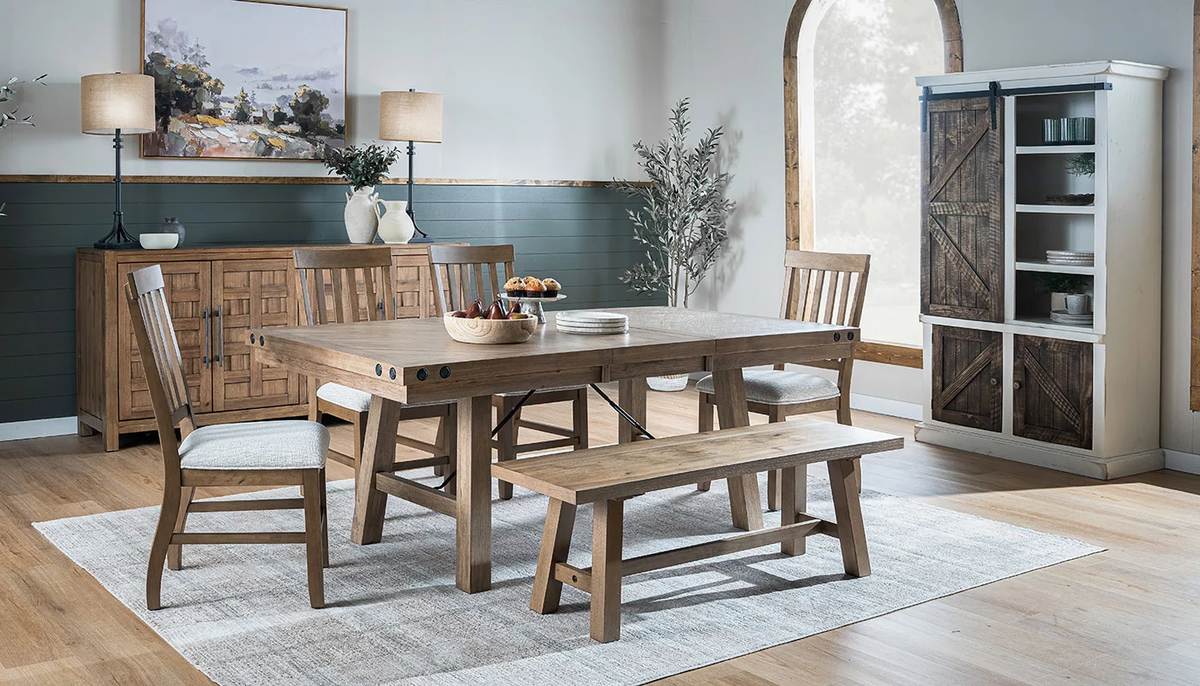 DIXIE LIGHT HICKORY COUNTER BENCH