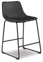 CAYSEN BLACK UPH BARSTOOLS 24"