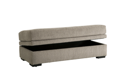 BIANCA PEWTER STORAGE OTTOMAN