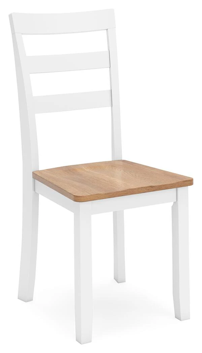 GAVIN SIDE CHAIR NATURAL/ WHITE