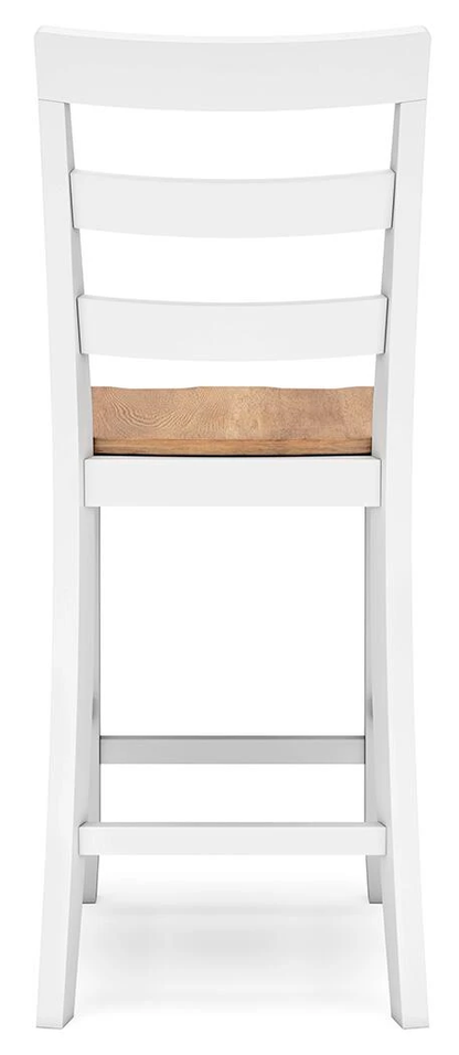 GAVIN 24" BARSTOOL NATURAL/ WHITE