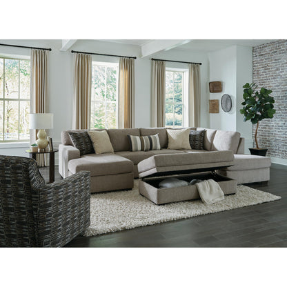 BIANCA PEWTER STORAGE OTTOMAN