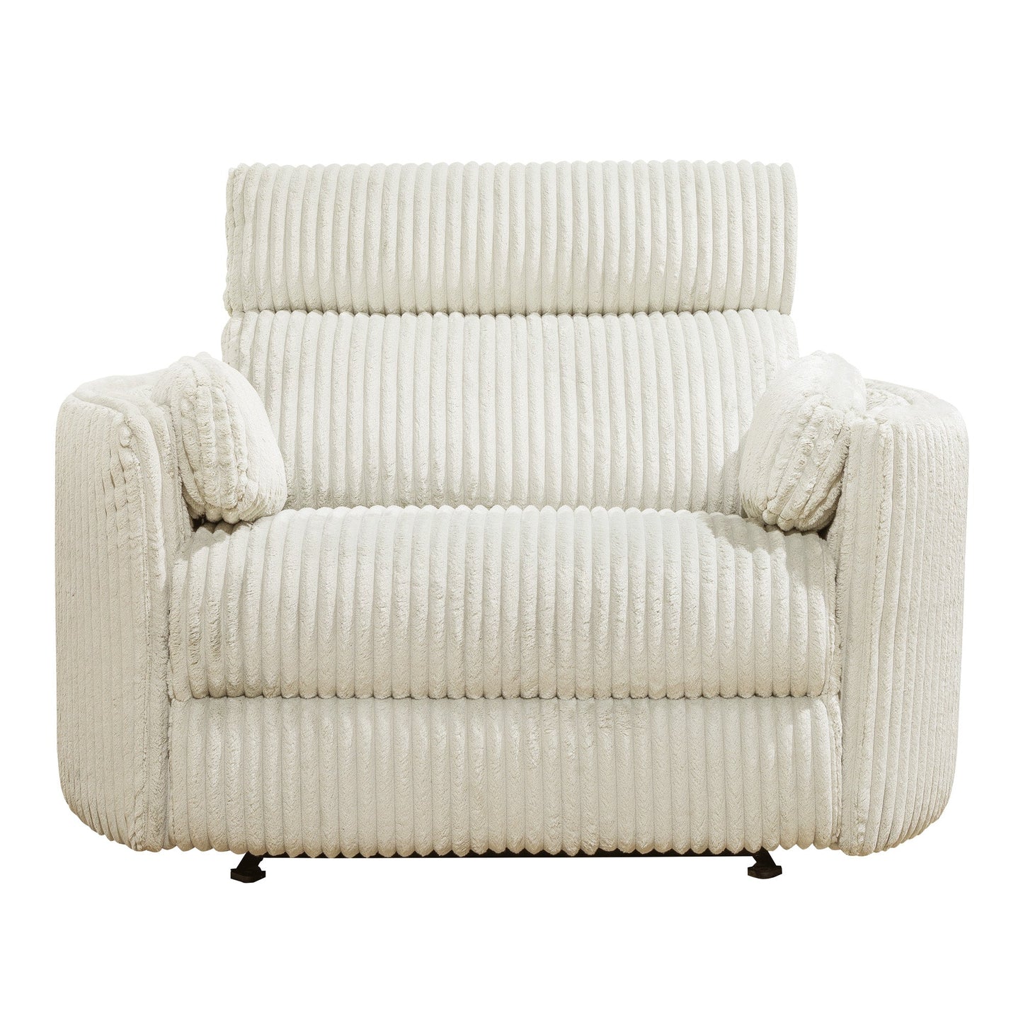 RIVER XL FLUFFY IVORY BARREL CHAIR