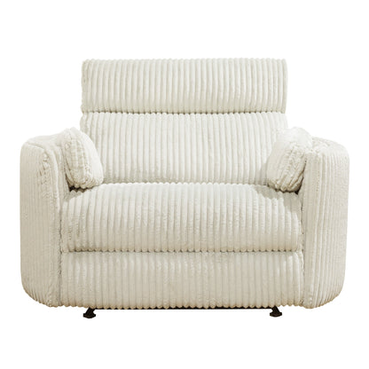 RIVER XL FLUFFY IVORY BARREL CHAIR