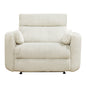 RIVER XL FLUFFY IVORY BARREL CHAIR