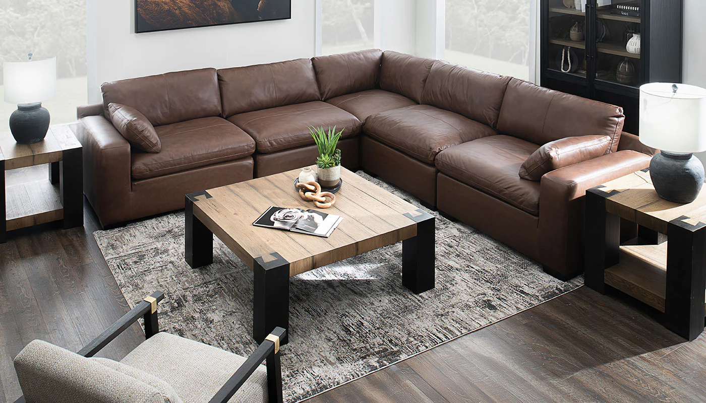 Colin Leather 5pc. Sectional