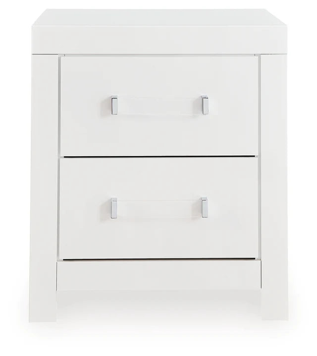 MALIA TWO DRAWER NIGHTSTAND WHITE