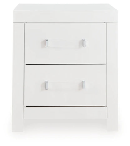 MALIA TWO DRAWER NIGHTSTAND WHITE