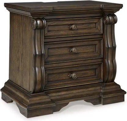 MILEY THREE DRAWER NIGHTSTAND
