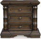 MILEY THREE DRAWER NIGHTSTAND
