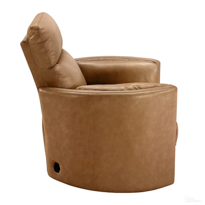 RIVER VINTAGE CARAMEL BARREL CHAIR