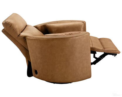 RIVER VINTAGE CARAMEL BARREL CHAIR